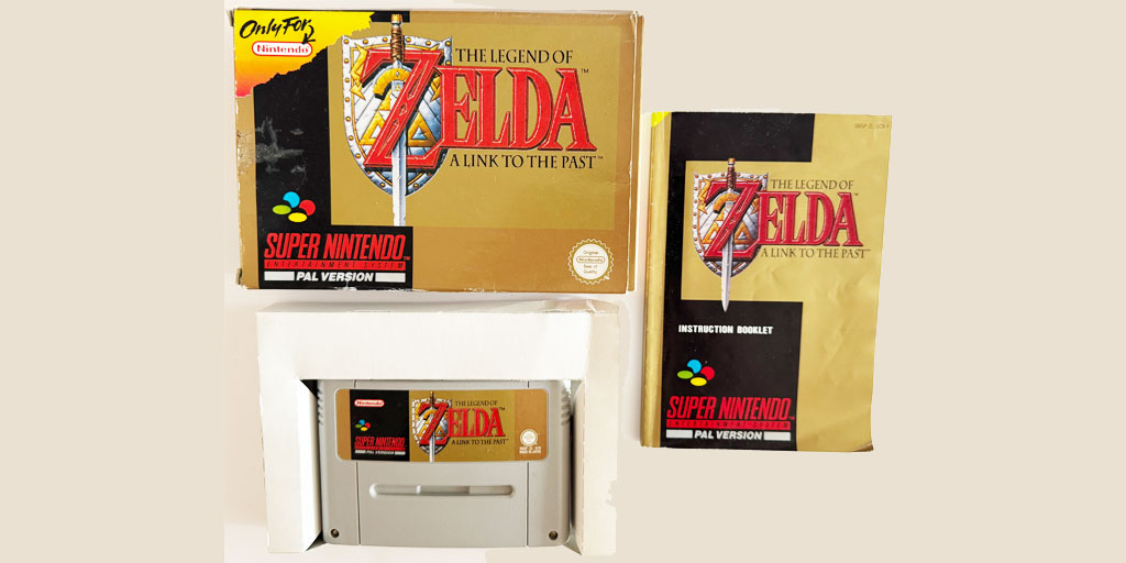 Legend of Zelda spel till Super Nintendo SNES